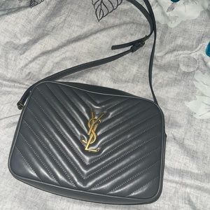 Saint Laurent Lou Matelasse’ Leather Camera Bag (color Storm) ONLY WORN ONCE!